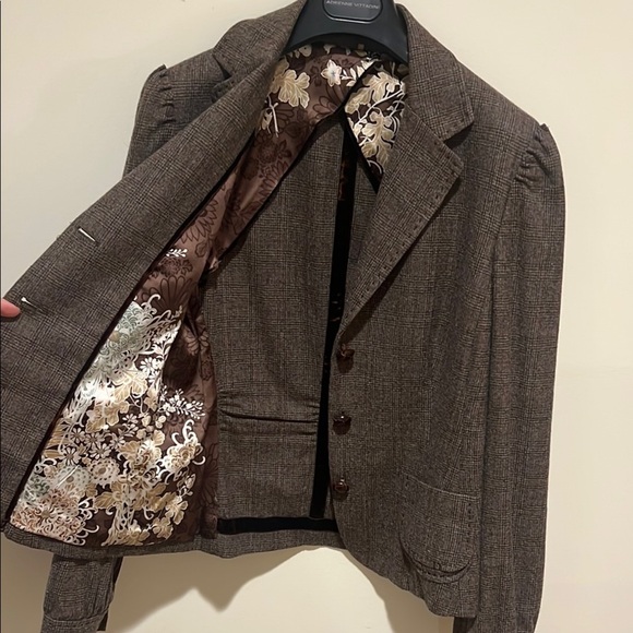 Elie Tahari Blazer Jacket Tweed size 10 vintage EUC - Picture 2 of 9